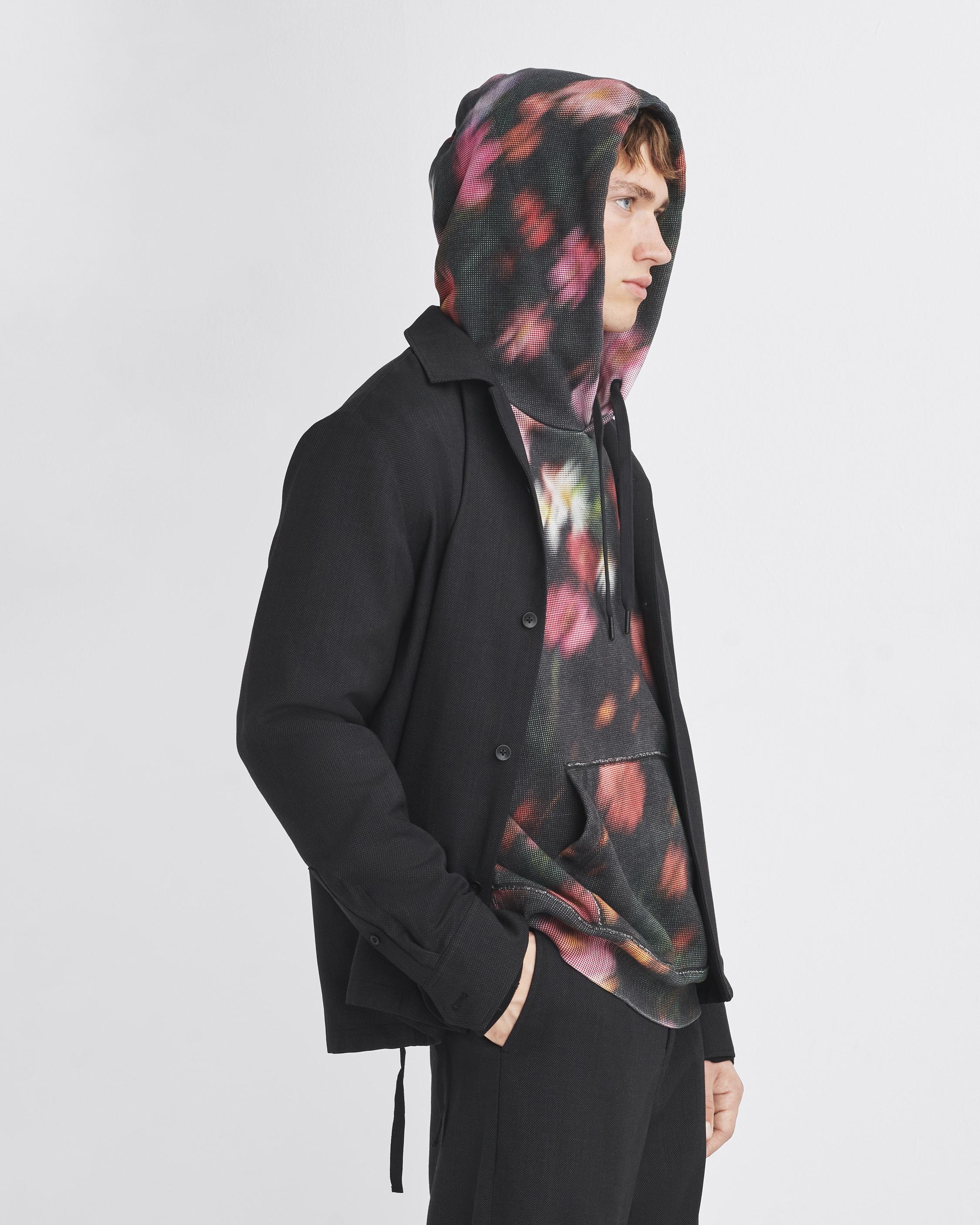 Allover Print Cotton Hoodie